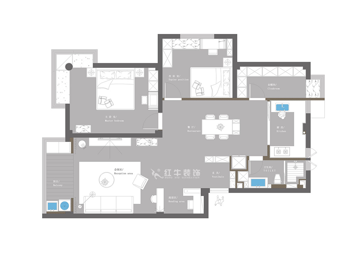【實景案例】蔣?。f達茂-96㎡-日式風格｜2室1廳1衛(wèi)｜新房裝修｜定制家｜全包14萬｜00平面圖