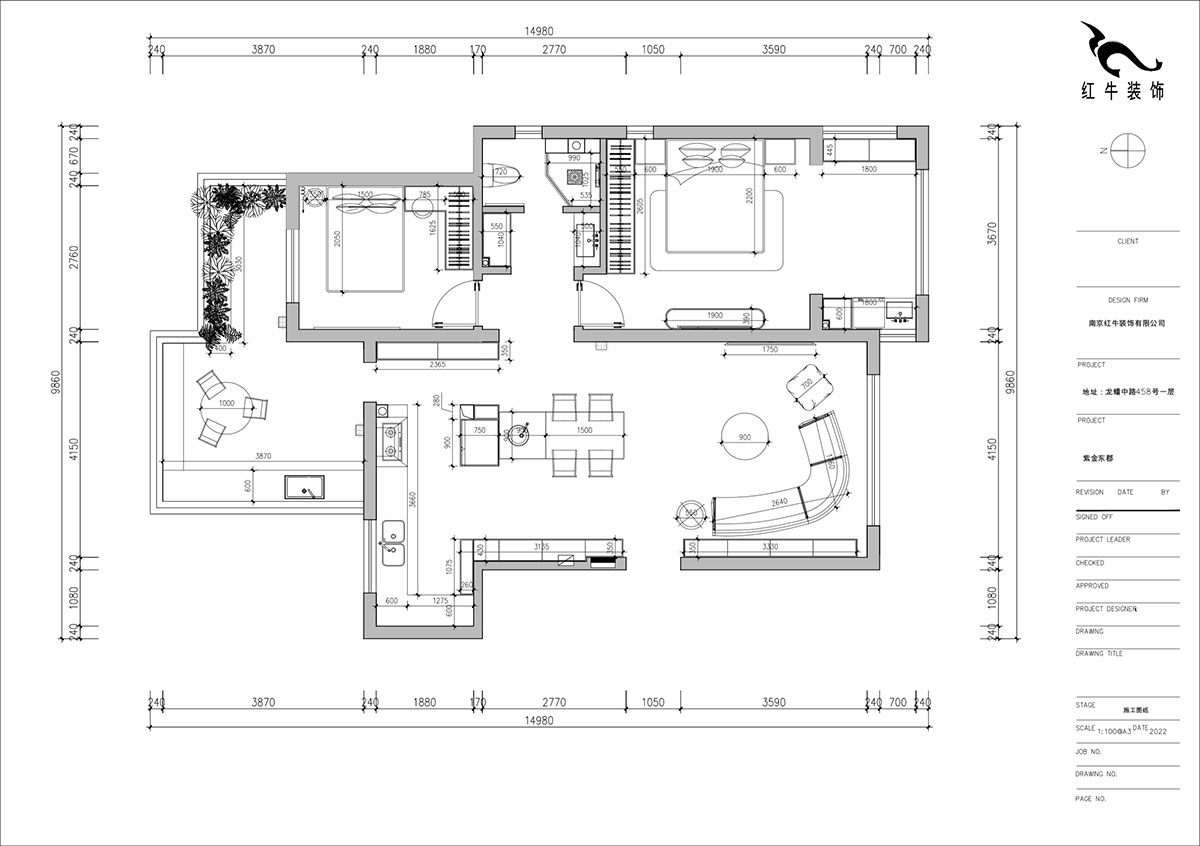 朱明琪｜紫金東郡16-1-501-99㎡-法式奶油風｜2室1廳1衛(wèi)｜老房翻新｜定制家｜全包15萬｜00_03家具尺寸圖