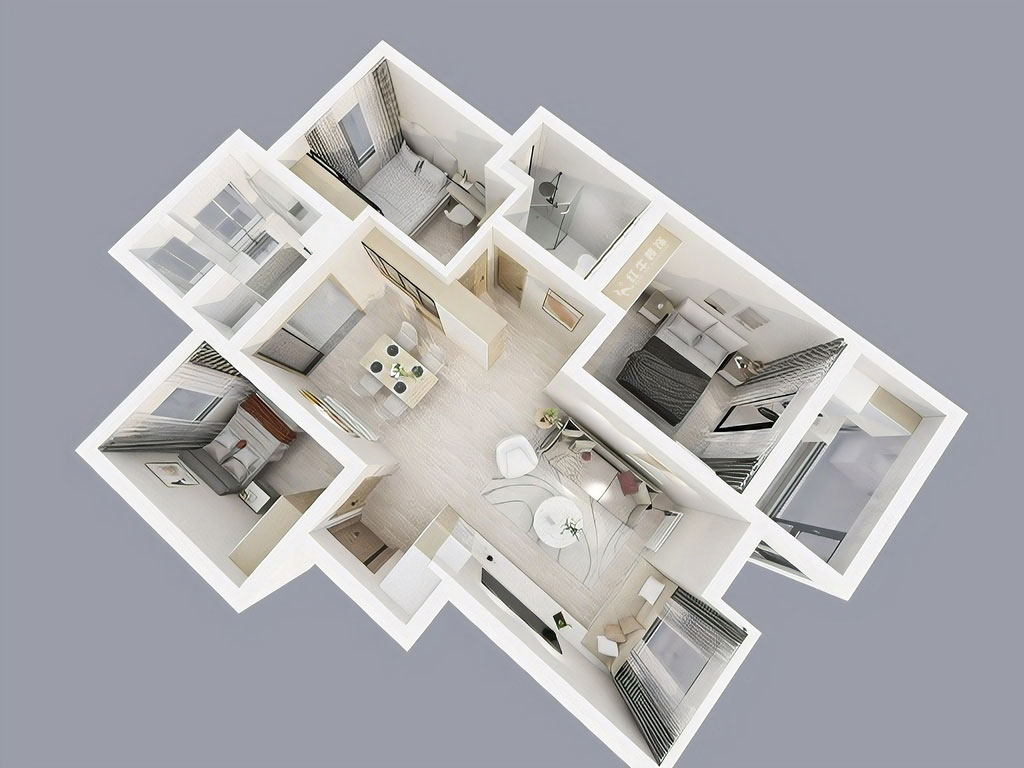 陸利民｜富力城50-1204-93㎡-現(xiàn)代風(fēng)格｜3室2廳1衛(wèi)｜新房裝修｜定制家｜全包13