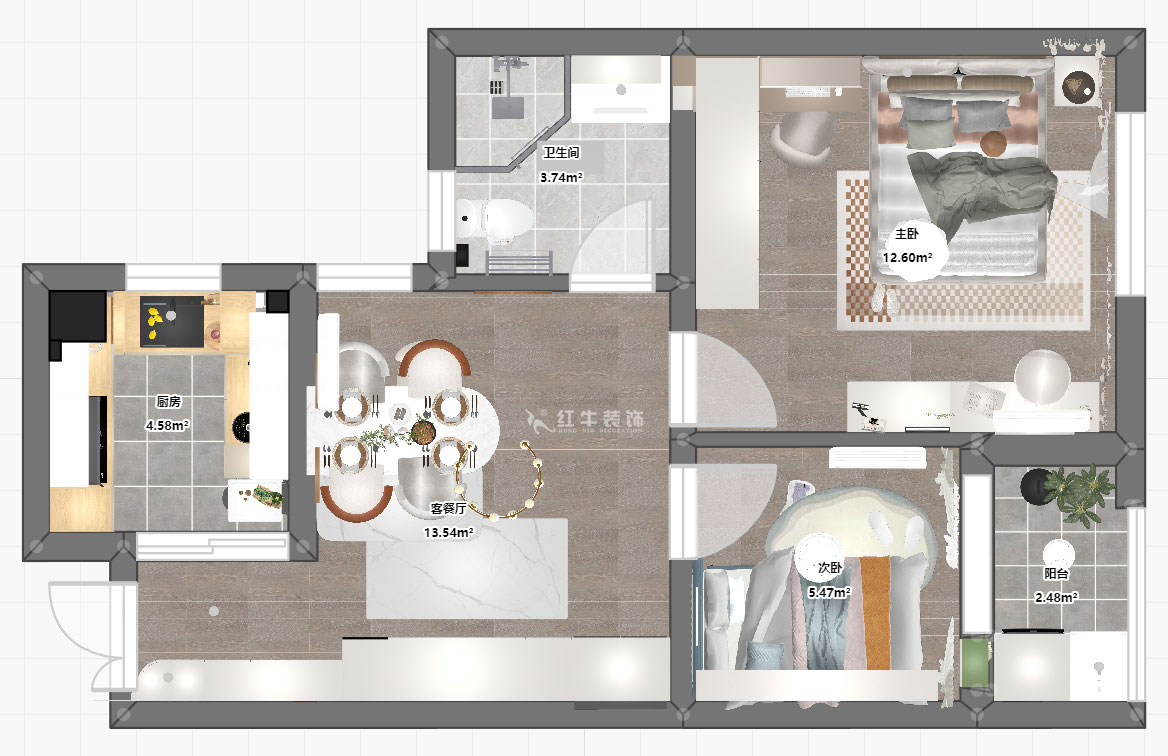 賈庭|麒麟晨光苑5-2-1404-60㎡-現(xiàn)代風(fēng)格|2室1廳1廚1衛(wèi)|老房裝修|定制家|全包8