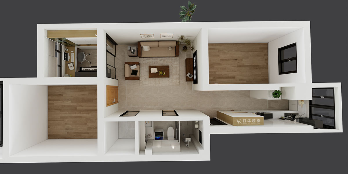 劉小勇｜御河苑6-209-82㎡-現(xiàn)代簡(jiǎn)約風(fēng)格｜3室2廳1衛(wèi)｜老房裝修｜定制家｜全包11