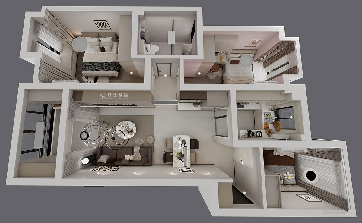 蔣?。＠_蘭香谷10-1-1404-90㎡-現(xiàn)代簡(jiǎn)約風(fēng)格｜3室2廳1衛(wèi)｜老房裝修｜定制家｜全包12萬(wàn)｜00_04鳥(niǎo)瞰圖