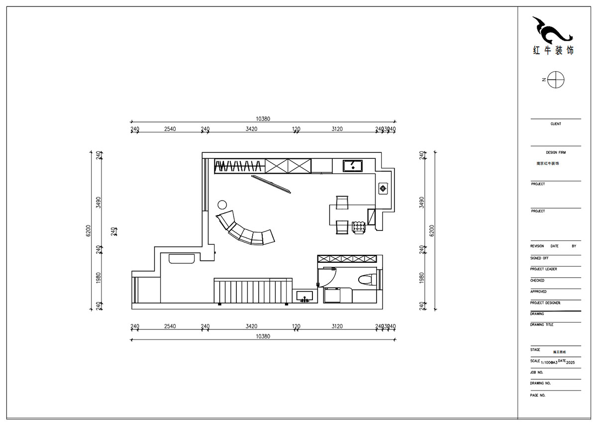 朱明琪｜萊茵鉑郡922室-69㎡-原木風(fēng)格｜復(fù)式｜loft公寓｜2室2廳2衛(wèi)｜老房裝修｜定制家｜全包12萬｜00_02一樓平面設(shè)計(jì)圖