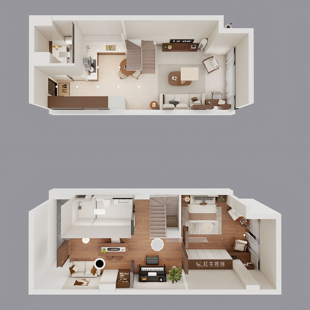 朱明琪｜瑞鑫蘭庭綜合樓1708-50㎡復(fù)式-現(xiàn)代簡約風(fēng)格｜loft公寓｜2室2廳2衛(wèi)｜老房裝修｜定制家｜全包12萬｜00_04鳥瞰圖
