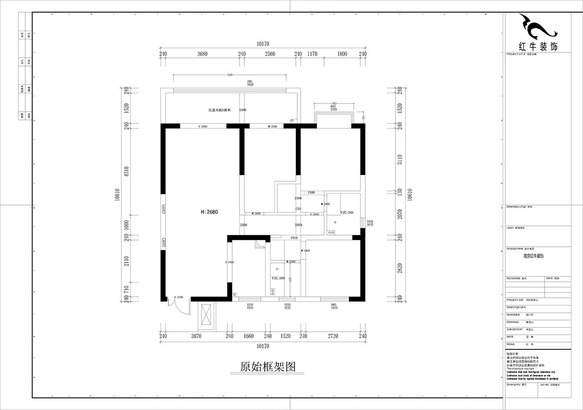 孟憲濤｜金浦御龍灣-I區(qū)3-1-204-120㎡-簡約風(fēng)格｜3室2廳2衛(wèi)｜新房裝修｜定制家｜全包16萬｜00_01原始框架圖