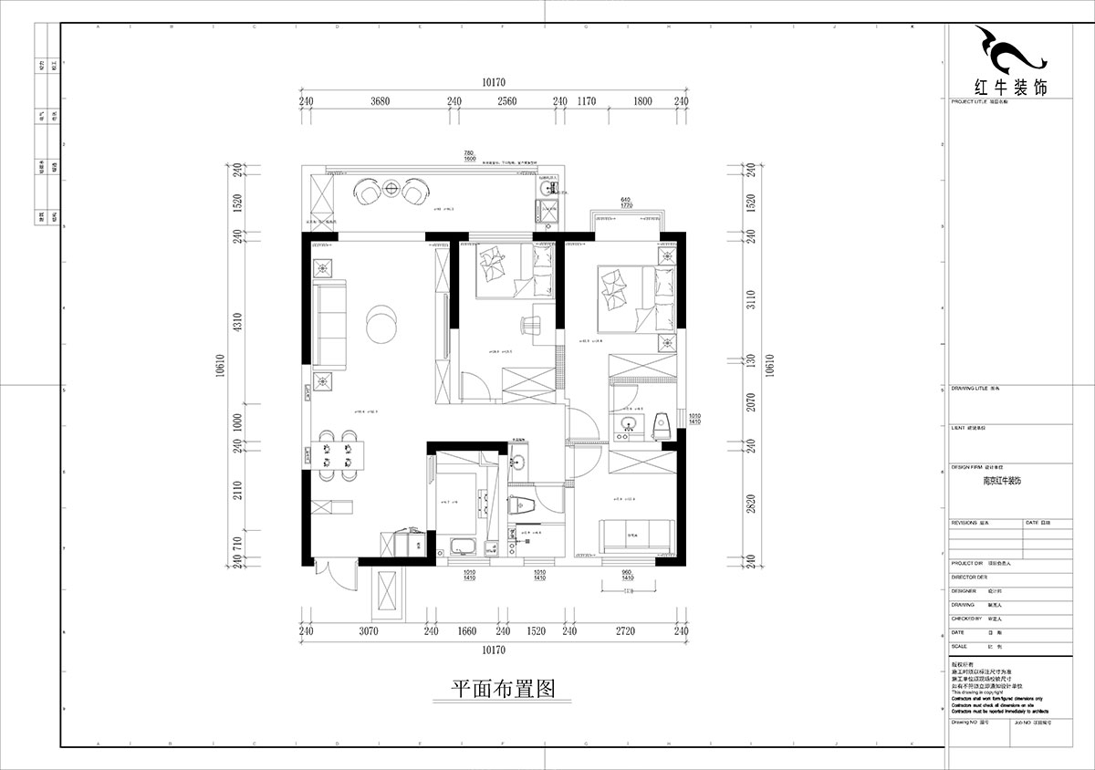 孟憲濤｜金浦御龍灣-I區(qū)3-1-204-120㎡-簡約風(fēng)格｜3室2廳2衛(wèi)｜新房裝修｜定制家｜全包16萬｜00_02平面布置圖