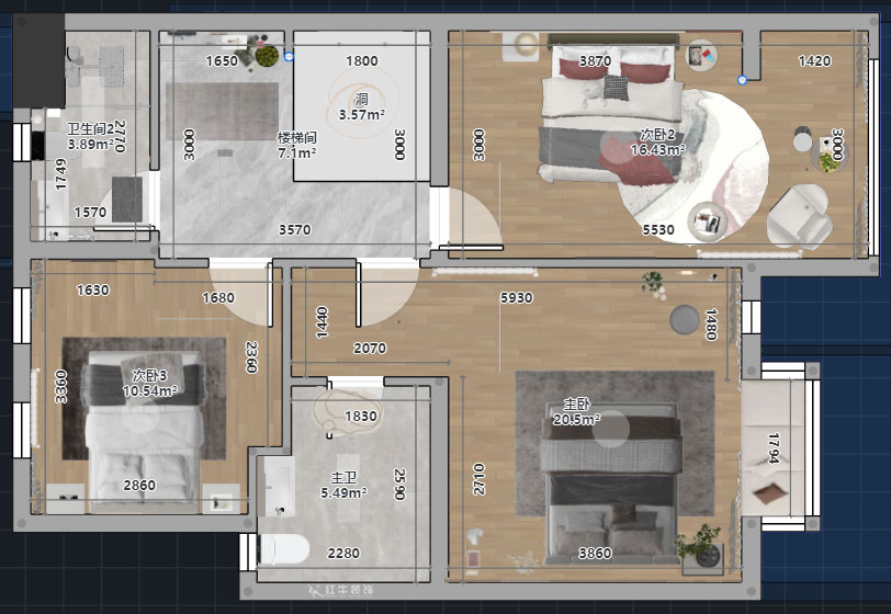 郭志成｜銀城藍溪郡19-102-300㎡-現(xiàn)代簡約風格｜聯(lián)排別墅｜5室2廳1廚4衛(wèi)｜毛坯裝修｜定制家｜全包31