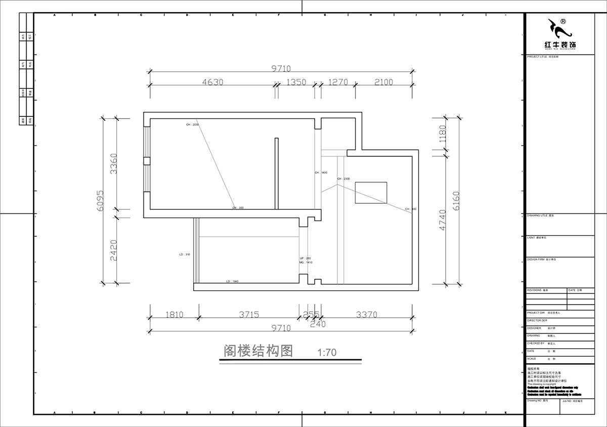 蔣琛｜奧體新城翠杉園15-507-(72+40)㎡-中古風(fēng)｜復(fù)式｜2室1廳1衛(wèi)+閣樓｜老房裝修｜定制家｜全包12萬(wàn)｜00_05閣樓原始結(jié)構(gòu)圖